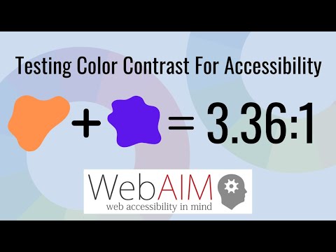 How To Test Color Contrast for Accessibility with #WebAIM