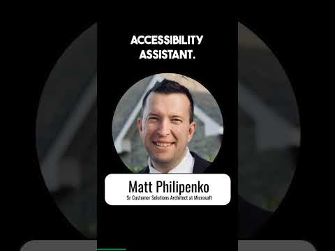 The New Office Accessibility Assistant | Full Interview on my YouTube Channel  #a11y