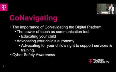 CoNavigating, Connecting and Communicating  Navigating the Digital World with your BLV DB Child